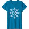 imageMarvel SpiderMan Winter Holiday Snowflake Logo TShirtSapphire Blue