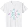 imageMarvel SpiderMan Winter Holiday Snowflake Logo TShirtWhite