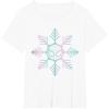 imageMarvel SpiderMan Winter Holiday Snowflake Logo TShirtWhite