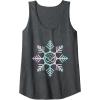 imageMarvel SpiderMan Winter Holiday Snowflake Logo Tank TopDark Heather Grey