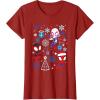 imageMarvel Spidey and His Amazing Friends Christmas Holiday Icon TShirtCranberry Red