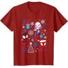 imageMarvel Spidey and His Amazing Friends Christmas Holiday Icon TShirtCranberry Red