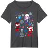 imageMarvel Spidey and His Amazing Friends Christmas Holiday Icon TShirtDark Heather Grey