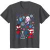 imageMarvel Spidey and His Amazing Friends Christmas Holiday Icon TShirtDark Heather Grey