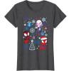 imageMarvel Spidey and His Amazing Friends Christmas Holiday Icon TShirtDark Heather Grey