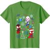 imageMarvel Spidey and His Amazing Friends Christmas Holiday Icon TShirtGrass Green