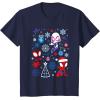 imageMarvel Spidey and His Amazing Friends Christmas Holiday Icon TShirtNavy Blue