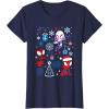 imageMarvel Spidey and His Amazing Friends Christmas Holiday Icon TShirtNavy Blue