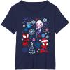 imageMarvel Spidey and His Amazing Friends Christmas Holiday Icon TShirtNavy Blue