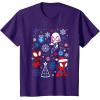 imageMarvel Spidey and His Amazing Friends Christmas Holiday Icon TShirtPurple
