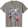 imageMarvel Spidey and His Amazing Friends Christmas Holiday Icon TShirtSlate Grey