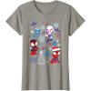 imageMarvel Spidey and His Amazing Friends Christmas Holiday Icon TShirtSlate Grey