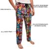 imageMarvel Superhero Squares Mens Black Sleep Pajama PantsMarvel Superhero Squares