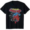imageMarvel The Amazing SpiderMan Vintage Comic Poster TShirtBlack