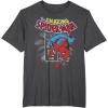 imageMarvel The Amazing SpiderMan Vintage Comic Poster TShirtDark Heather Grey