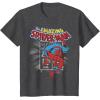 imageMarvel The Amazing SpiderMan Vintage Comic Poster TShirtDark Heather Grey