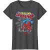 imageMarvel The Amazing SpiderMan Vintage Comic Poster TShirtDark Heather Grey