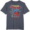imageMarvel The Amazing SpiderMan Vintage Comic Poster TShirtHeather Blue
