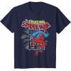 imageMarvel The Amazing SpiderMan Vintage Comic Poster TShirtNavy Blue