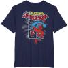 imageMarvel The Amazing SpiderMan Vintage Comic Poster TShirtNavy Blue