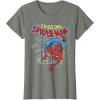 imageMarvel The Amazing SpiderMan Vintage Comic Poster TShirtOlive Heather