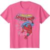 imageMarvel The Amazing SpiderMan Vintage Comic Poster TShirtPink Heather