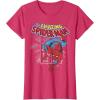 imageMarvel The Amazing SpiderMan Vintage Comic Poster TShirtRed Heather
