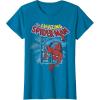 imageMarvel The Amazing SpiderMan Vintage Comic Poster TShirtSapphire Blue