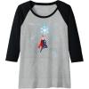 imageMarvel Thor Winter Snowflake Holiday Raglan Baseball TeeBlackAthletic Heather