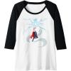 imageMarvel Thor Winter Snowflake Holiday Raglan Baseball TeeBlackWhite