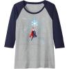 imageMarvel Thor Winter Snowflake Holiday Raglan Baseball TeeNavy BlueAthletic Heather