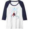 imageMarvel Thor Winter Snowflake Holiday Raglan Baseball TeeNavy BlueWhite