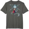 imageMarvel Thor Winter Snowflake Holiday TShirtAsphalt Grey