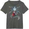 imageMarvel Thor Winter Snowflake Holiday TShirtAsphalt Grey
