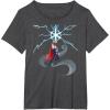 imageMarvel Thor Winter Snowflake Holiday TShirtDark Heather Grey