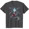imageMarvel Thor Winter Snowflake Holiday TShirtDark Heather Grey