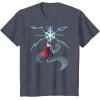 imageMarvel Thor Winter Snowflake Holiday TShirtHeather Blue