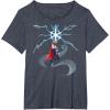 imageMarvel Thor Winter Snowflake Holiday TShirtHeather Blue