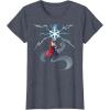 imageMarvel Thor Winter Snowflake Holiday TShirtHeather Blue