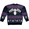 imageMarvel Venom Symbol Offcially Licesned Adult Knit Holiday Ugly Christmas SweaterBlue