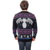 imageMarvel Venom Symbol Offcially Licesned Adult Knit Holiday Ugly Christmas SweaterBlue