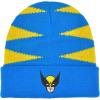 imageMarvel XMen Wolverine Beanie Hat Adult Acrylic Cuffed Knitted Winter Cap Multi One Size