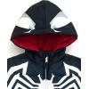 imageMarvel Zip Up Cosplay Puffer Jacket Toddler to Big Kid Sizes 2T  1416Black  White