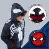imageMarvel Zip Up Cosplay Puffer Jacket Toddler to Big Kid Sizes 2T  1416Black  White
