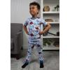 imageMarvel boys 4piece Snugfit Cotton Superhero Pajama Set Soft ampamp Cute for KidsGod of Thunder