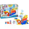 imageSPIDEY AND HIS AMAZING FRIENDS Marvel WaterWebs Webs Ahoy Bubble Pirate Ship Toy 3Inch Action Figures ampamp Boat Playset Super Hero Toys 3 Years