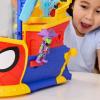 imageSPIDEY AND HIS AMAZING FRIENDS Marvel WaterWebs Webs Ahoy Bubble Pirate Ship Toy 3Inch Action Figures ampamp Boat Playset Super Hero Toys 3 Years