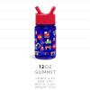 imageSimple Modern Kids Tritan Plastic Summit Water Bottle  Marvel Spiderman 12 oz BPAFree Cup with Covered Leak Proof Straw Lid for Girls Toddlers  Spider GwenTransformers Block Nation