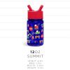 imageSimple Modern Kids Tritan Plastic Summit Water Bottle  Marvel Spiderman 12 oz BPAFree Cup with Covered Leak Proof Straw Lid for Girls Toddlers  Spider GwenDisney Minnie Mouse Rainbow
