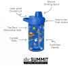imageSimple Modern Kids Tritan Plastic Summit Water Bottle  Marvel Spiderman 12 oz BPAFree Cup with Covered Leak Proof Straw Lid for Girls Toddlers  Spider GwenDisney Pixar Mashup on Blue